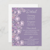 ムーヴパープル赤面結婚フローラ詳細 エンクロージャーカード (正面/裏面)