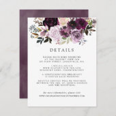 ムーヴピンクアンドパープルフローラゲスト詳細 エンクロージャーカード (正面/裏面)