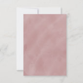 ムーヴピンクグリーン花模様金ゴールドフレーム水彩 出欠カード (裏面)