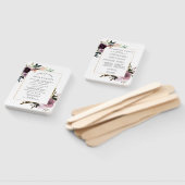 ムーヴピンクパープルフローラ結婚式 プログラム ハンドファン (組立なし)