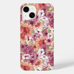 ムーヴピーチパープルフローラの葉 Case-Mate iPhone 14ケース