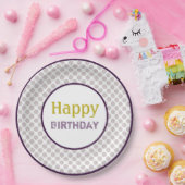 ムーヴポルカドットデザイン ペーパープレート (パーティー)