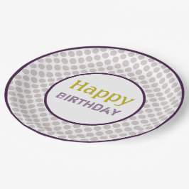 ムーヴポルカドットデザイン ペーパープレート