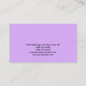 ムーヴマリーピンクのメイクアップアーティスト書道 名刺 (裏面)