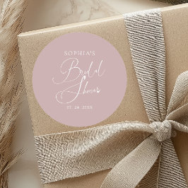 ムーヴミニマリスト書道ブライダルシャワー ラウンドシール