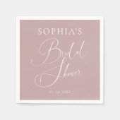 ムーヴミニマルエレガントブライダルシャワー スタンダードカクテルナプキン (正面)