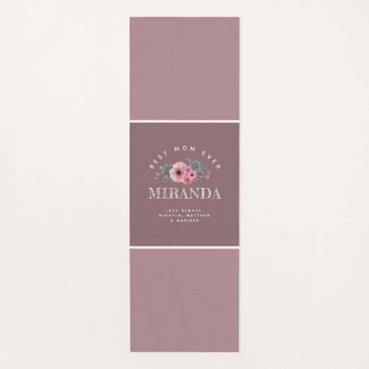 ムーヴモノグラム最高のマーエバーパーソナライズされたヨガマット ヨガマット (正面)