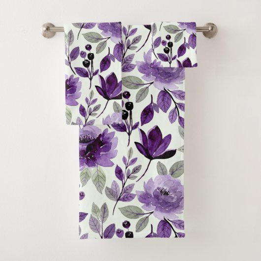 ムーヴリッチパープルトレンディーミント バスタオルセット (インサイチュ)