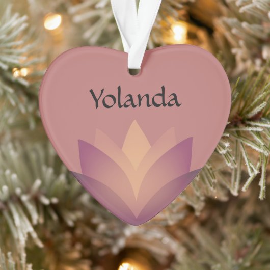 ムーヴロータスフラワーの色合い オーナメント (ツリー)