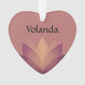 ムーヴロータスフラワーの色合い オーナメント (正面)