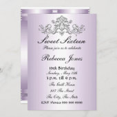 ムーヴ招待状Sweet sixteen16 招待状 (正面/裏面)