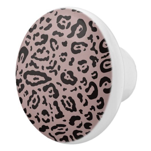 ムーヴ赤面ピンクチータヒョウアニマルプリント セラミックノブ (右)