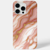 ムーヴ赤面ピンクレッド金ゴールド大理石アートパターン Case-Mate iPhoneケース (裏面)