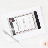 ムーヴ&グレーダマスクウェディングワインラベルボトル 長方形シール (封筒)