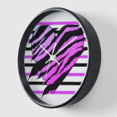 ムーヴ&ブラックローヴェハートデザインスクエアウォールクロック 壁時計 (傾斜)