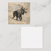 ムー図解入りの、写真付きのスアートと新聞文字スタイル ノートカード (正面/裏面)