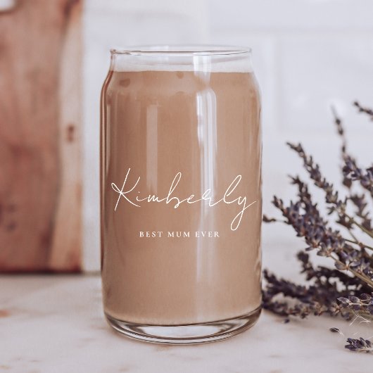 ムー最高のム・エバーホワイト脚本モノグラム ガラス缶