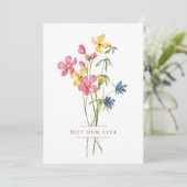 ムー最高のム・エバーワイルドフラワーブーケ母の日 シーズンカード (スタンド正面)