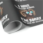 ムー笑わされるフロン皮肉サングラスの失礼ユーモア ラッピングペーパー (ロールコーナー)