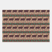 ムー素朴ス革フェイク動物のかわいい品揃え ラッピングペーパーシート (正面3)