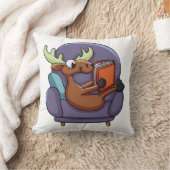 ムー読スの本をソファに置く|背景色を選択 クッション (ブランケット)