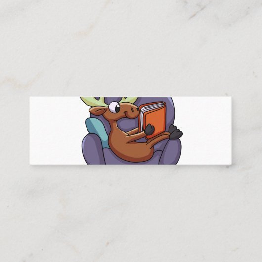 ムー読スの本をソファに置く|背景色を選択 スキニー名刺 (裏面)