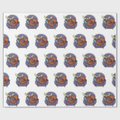 ムー読スの本をソファに置く|背景色を選択 ラッピングペーパー (フラット)