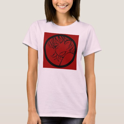 ムー – かわいいアニメ Tシャツ (正面)