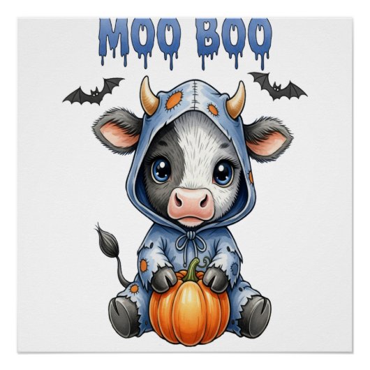 ムー ブー ハロウィン ウシ ポスター (正面)