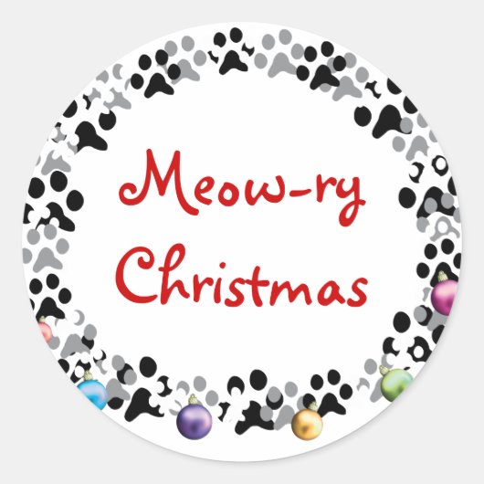 ムー・リー・クリスマス ラウンドシール (正面)