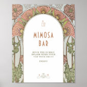 ムuchaのヴィンテージアートヌーボー写真ゲストブックサイン ポスター (正面)