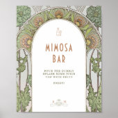 ムuchaのヴィンテージアートヌーボー写真ゲストブックサイン ポスター (正面)