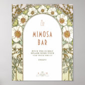 ムuchaのヴィンテージアートヌーボー写真ゲストブックサイン ポスター (正面)