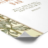 ムuchaのヴィンテージアートヌーボー ゲストブックサイン ポスター (角)