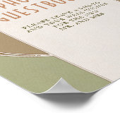 ムuchaの アートヌーボー スタイルのゲストブック看板 ポスター (角)