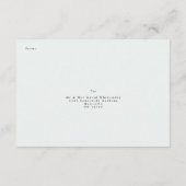 メかわいらしニュー選択のRSVPカード エンクロージャーカード (裏面)