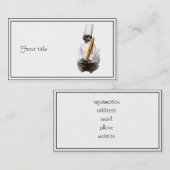 メアキャットシェフとバゲット 名刺 (正面/裏面)