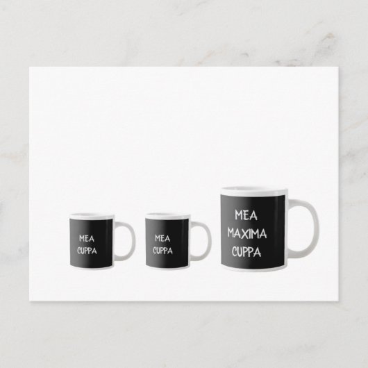 メアクパカソリッおもしろいク伝統的ラテンカード ポストカード (正面)