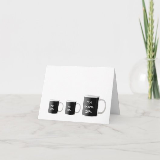 メアクパカソリッおもしろいク伝統的ラテン カード (正面)