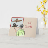 メアコロンバ（私の鳩） カード (黄色い花)