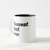 メアスト叔母エバークール誕生日叔母アおもしろいンティ ツートーンマグカップ (正面左)