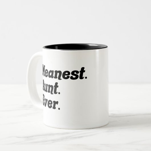メアスト叔母エバークール誕生日叔母アおもしろいンティ ツートーンマグカップ (正面左)