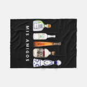 メアミゴステキおもしろいラチンコデマヨMexican Par フリースブランケット (正面(横))