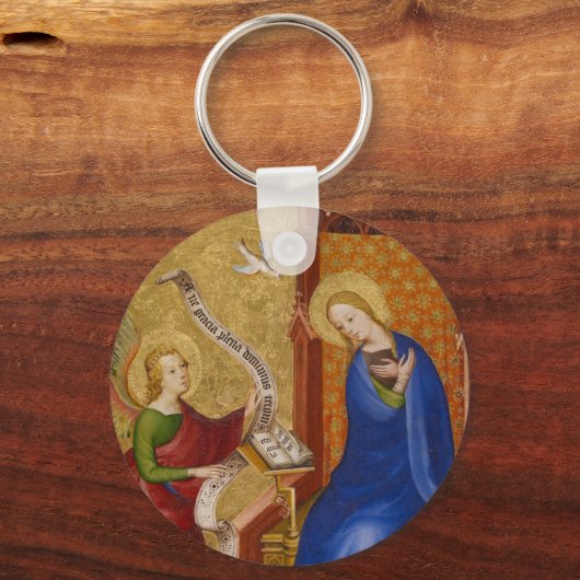 メアリと天使の受胎告知 キーホルダー (正面)