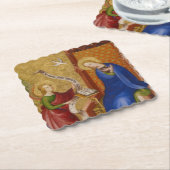 メアリと天使の受胎告知 ペーパーコースター (アングル)