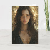 メアリと鳩 カード (正面)