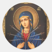 メアリの汚れハート魔女の剣 ラウンドシール (正面)