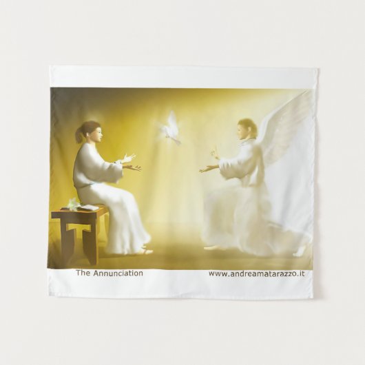 メアリへの受胎告知 タペストリー (正面(横))