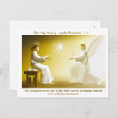 メアリへの受胎告知 ポストカード (正面/裏面)