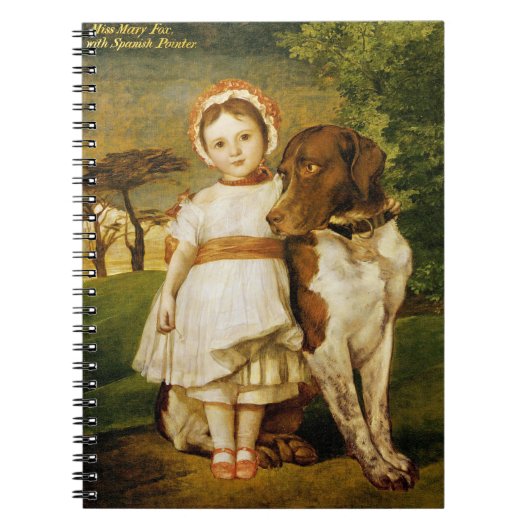 メアリキツネスペインのと指針犬(G.F.ワット) ノートブック (正面)